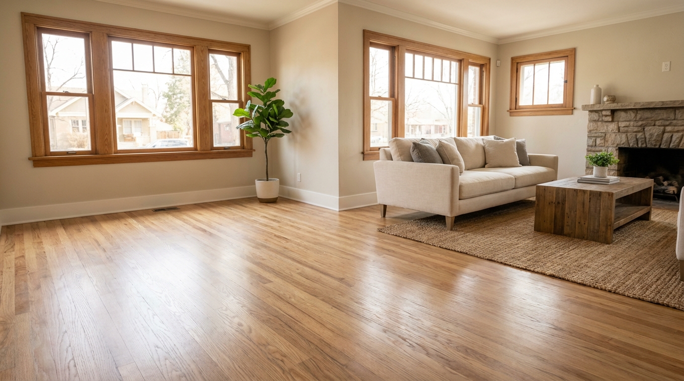 Beautiful hardwood floors